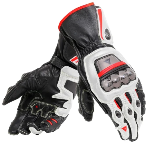 Dainese Full Metal 6 Zwart Wit Lava Rood -Motorfietsuitrusting Winkel dainese full metal6 gloves scaled