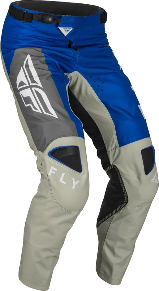 Fly Racing MX Pants Kinetic Jet Blue Grey White -Motorfietsuitrusting Winkel fly racing mx pants kinetic jet blue grey white