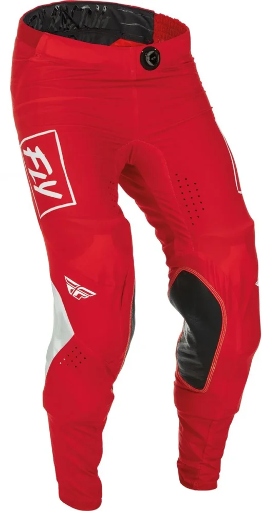 FLY Racing Lite Pants Red White -Motorfietsuitrusting Winkel fly racing lite pants red white