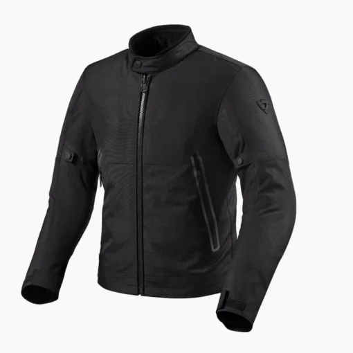 REV'IT! Jacket Shade H2O Black -Motorfietsuitrusting Winkel jacket shade h2o black front 1