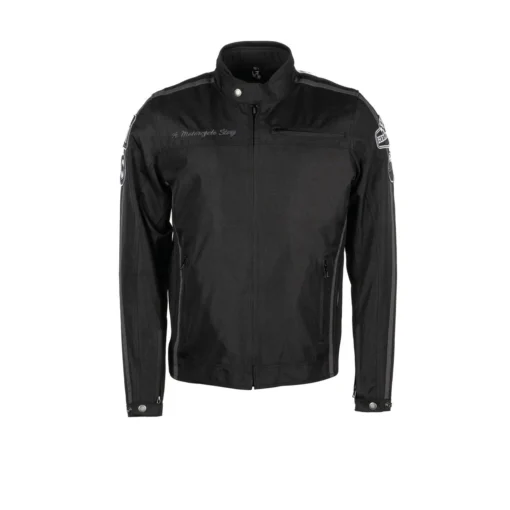 Helstons King Tissu Technique Black Jacket -Motorfietsuitrusting Winkel king