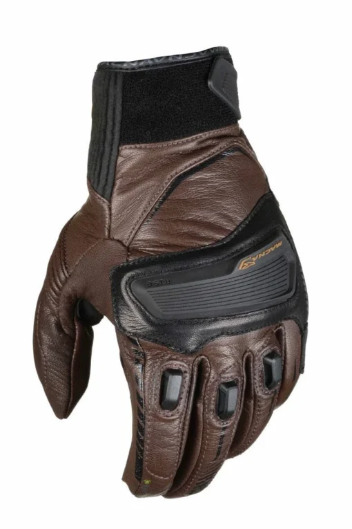 Macna Outlaw Zwart Bruin -Motorfietsuitrusting Winkel macna outlaw black brown gloves