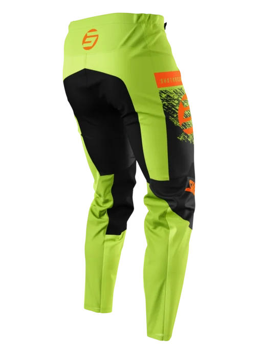 Shot Kid Roll Green Orange -Motorfietsuitrusting Winkel pants devo rollkidgreen 1new copie