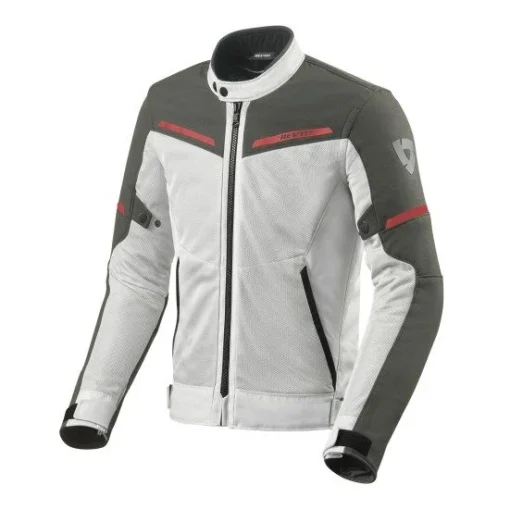 REV'IT! Airwave 3 Zilver Antraciet -Motorfietsuitrusting Winkel rev it airwave 3 silver anthracite motorcycle jacket 2