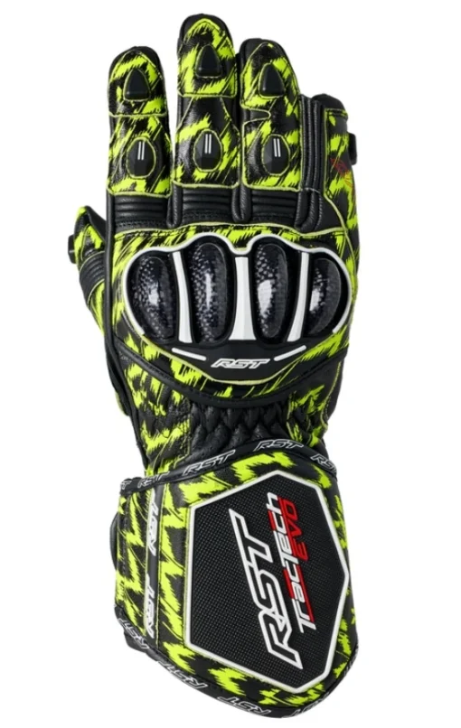 RST Glove Tractech Evo 4 Dazzle Yellow -Motorfietsuitrusting Winkel rst glove tractech evo 4 dazzle yellow 1