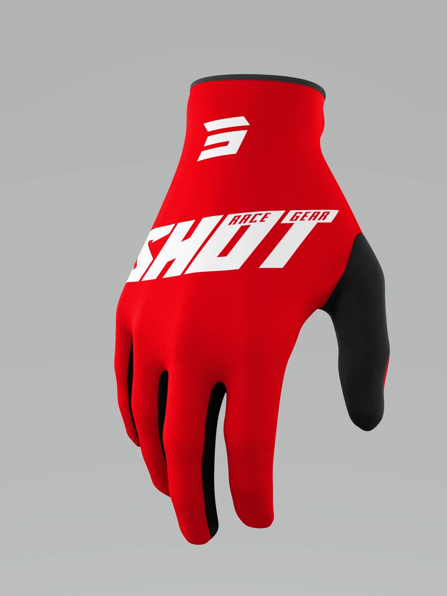 Motorfietsuitrusting Winkel -Motorfietsuitrusting Winkel shot gloves burst red front