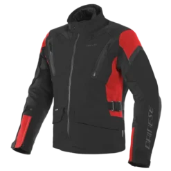 Dainese Tonale D-Dry Black Lava Red Black Motorcycle Jacket -Motorfietsuitrusting Winkel tonale d dry jacket 1